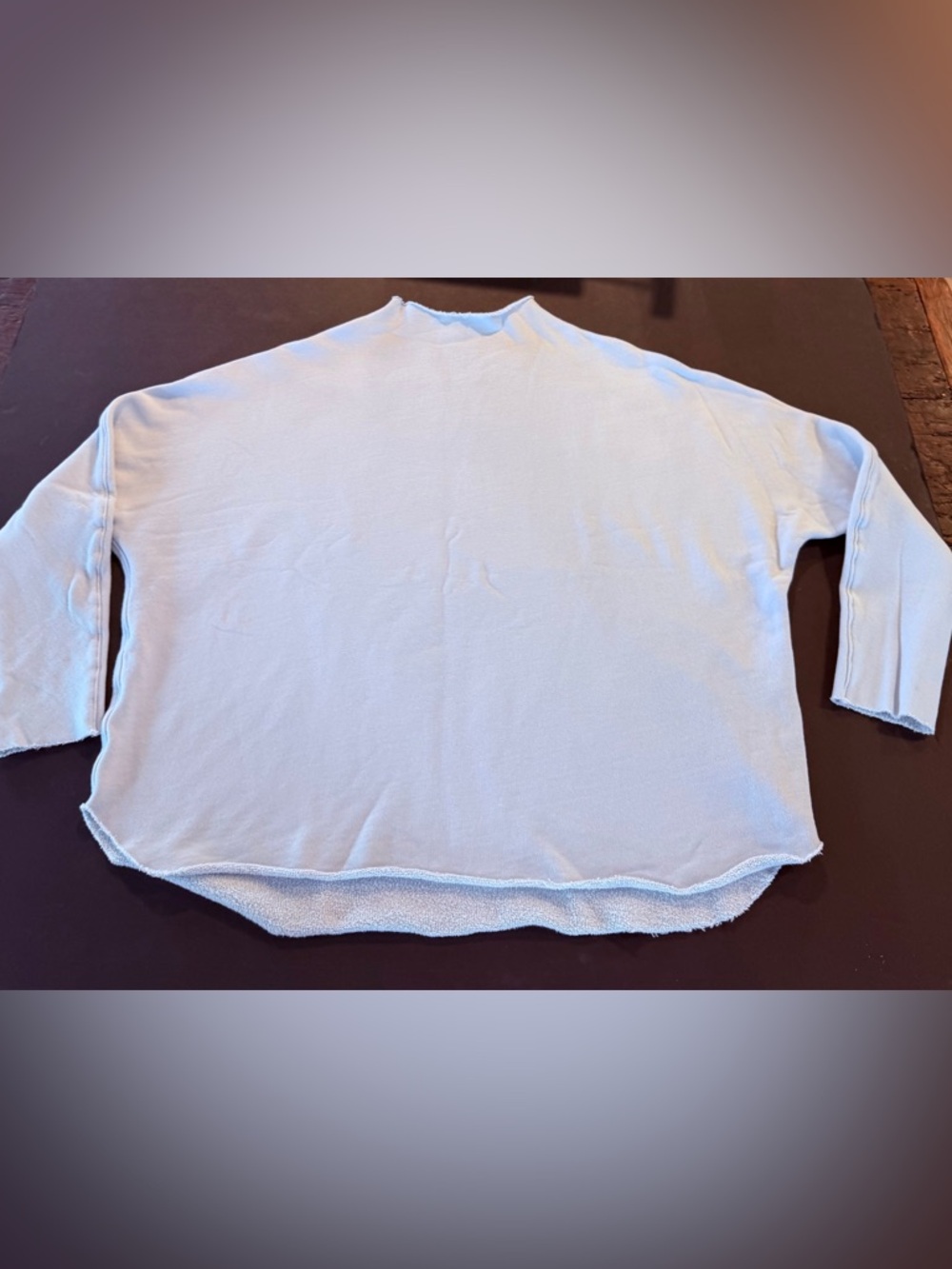 NWOT Frank and Eileen M Shirting Light Blue Triple Fleece Anna never worn - Picture 5 of 7